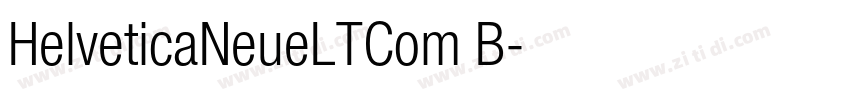 HelveticaNeueLTCom B字体转换